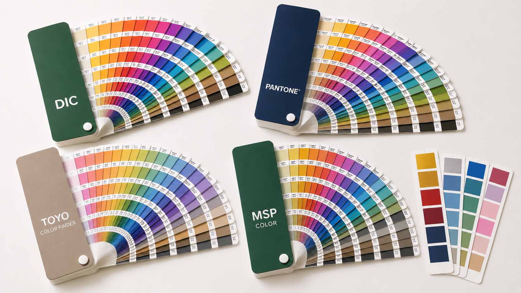 DIC・PANTONE・TOYO COLOR FINDERなどの特色インキ用カラーチャート